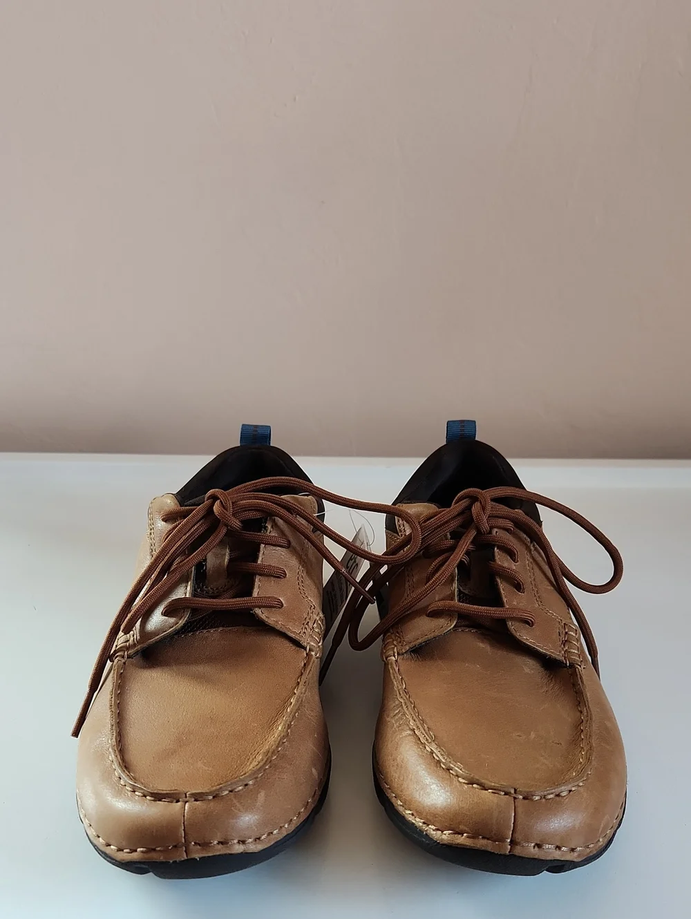 Rockport adiPRENE Adidas Men’s Brown Leather Comfort Shoes Size 7 NWT